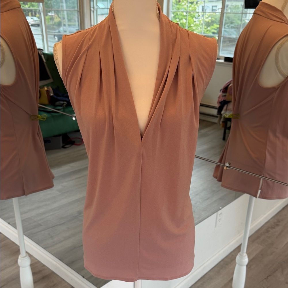 Alfani Mauve Pink Sleeveless Draped V-Neck Camisole
